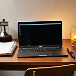 ** A cozy, well-organized study space. Desk with a laptop, notebook, pen, a glass of water, and some healthy snacks. Soft lighting, a calm atmosphere. The scene should inspire productivity and focus. Consider a Turkish-style coffee instead of water to resonate better with the local audience.

**
